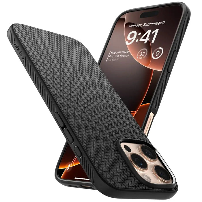 Spigen Liquid Air Case for iPhone 16 Pro Max - Black - Cell phone cases and covers<<<HurtelXML