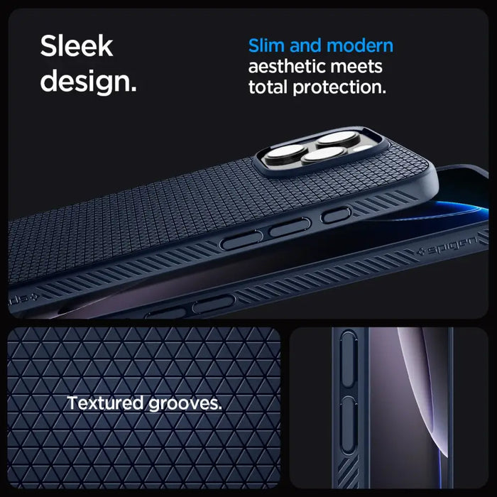 Spigen Liquid Air Case for iPhone 16 Pro Max - Blue - Cell phone cases and covers<<<HurtelXML