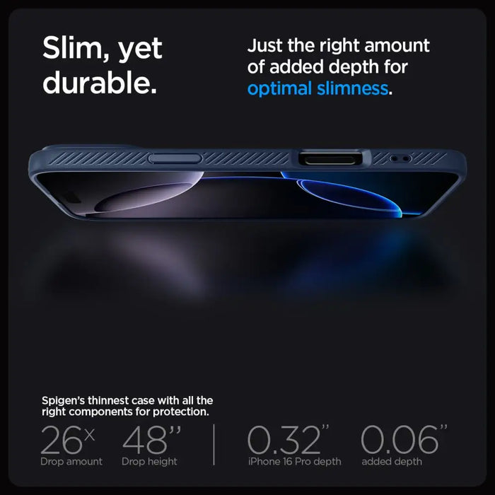 Spigen Liquid Air Case for iPhone 16 Pro Max - Blue - Cell phone cases and covers<<<HurtelXML