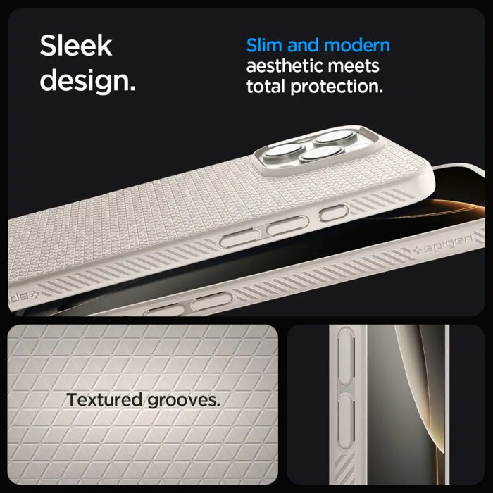 Spigen Liquid Air Case for iPhone 16 Pro Max - Titanium - Cell phone cases and covers<<<HurtelXML