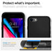 Spigen Liquid Air Case for iPhone 7 / 8 / SE 2020 / SE 2022 - Black - Cell phone cases and covers<<<HurtelXML