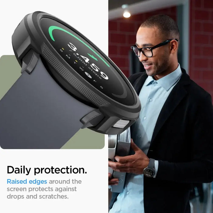 Spigen Liquid Air Case for Samsung Galaxy Watch 6 (44mm) - Matte Black - Cell phone cases and covers<<<HurtelXML