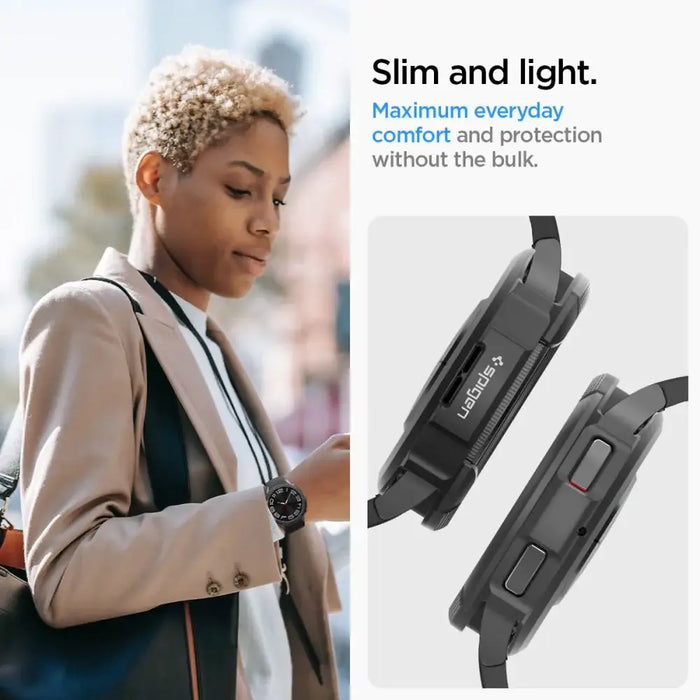 Spigen Liquid Air Case for Samsung Galaxy Watch 6 Classic (47mm) - Matte Black - Cell phone cases and covers<<<HurtelXML