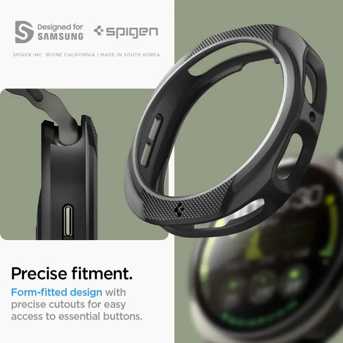 Spigen Liquid Air Case for Samsung Galaxy Watch 8 40mm - Matte Black - Cell phone cases and covers<<<HurtelXML