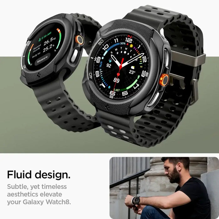 Spigen Liquid Air Case for Samsung Galaxy Watch 8 Classic 46mm - Black - Cell phone cases and covers<<<HurtelXML