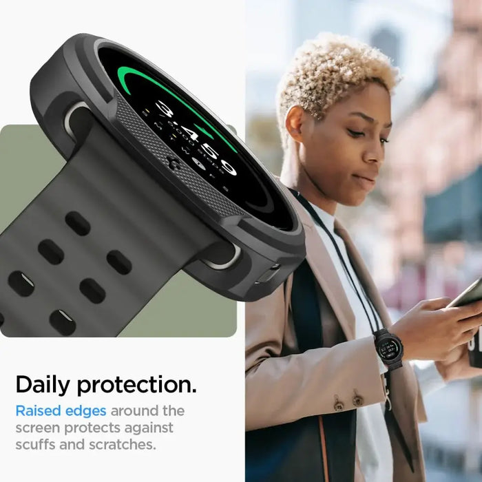 Spigen Liquid Air Case for Samsung Galaxy Watch 8 Classic 46mm - Black - Cell phone cases and covers<<<HurtelXML