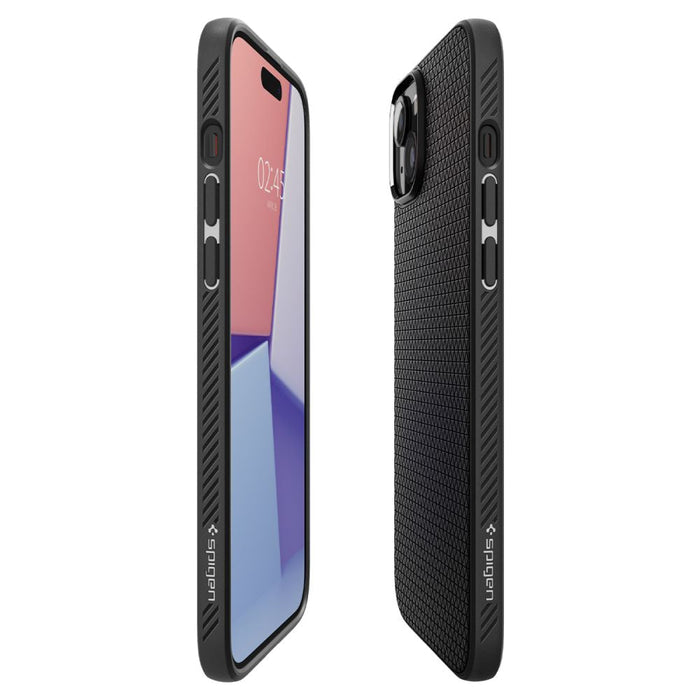 Spigen Liquid Air iPhone 15 Case - Matte Black - Cell phone cases and covers<<<HurtelXML