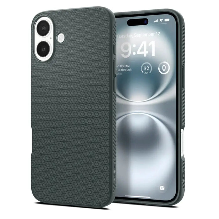 Spigen Liquid Air iPhone 16 Case - Green - Cell phone cases and covers<<<HurtelXML