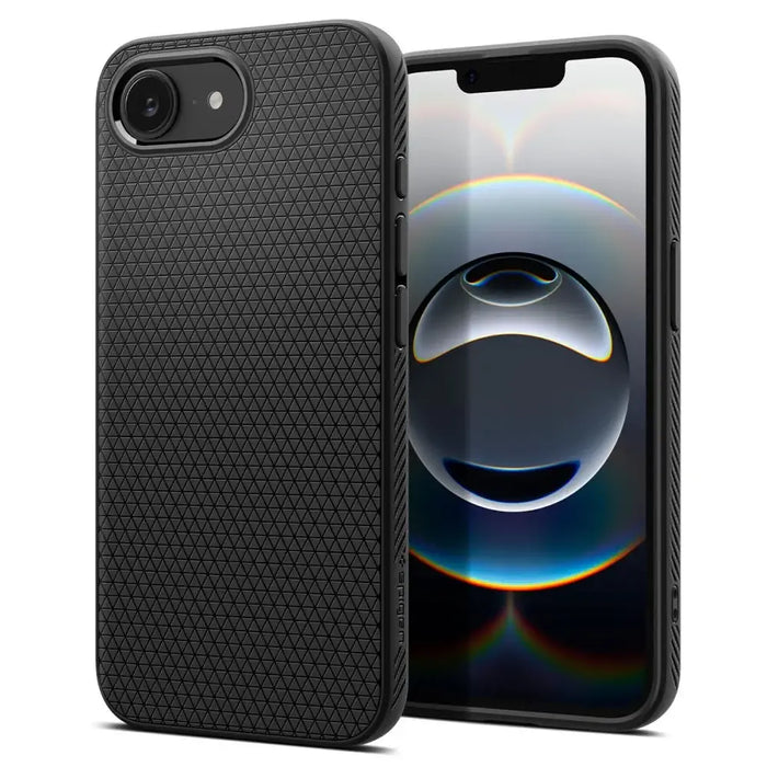 Spigen Liquid Air iPhone 16e Case - Matte Black - Cell phone cases and covers<<<HurtelXML