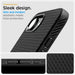 Spigen Liquid Air iPhone 16e Case - Matte Black - Cell phone cases and covers<<<HurtelXML