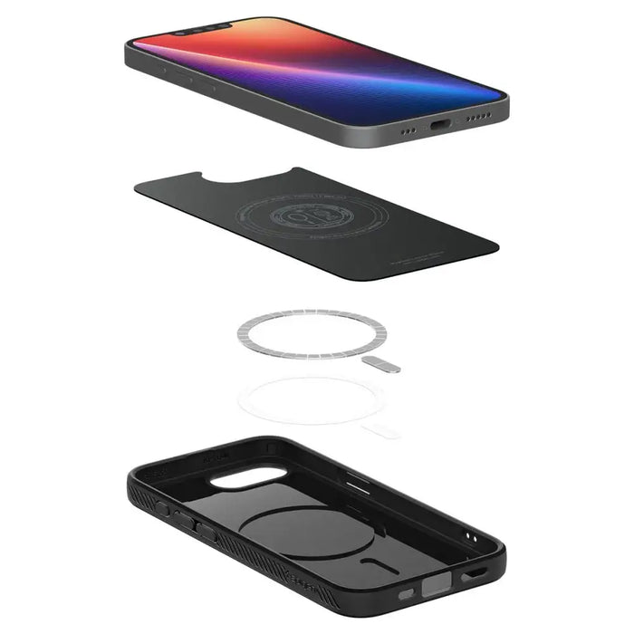 Spigen Liquid Air Mag MagSafe iPhone 16e Case - Matte Black - Cell phone cases and covers<<<HurtelXML