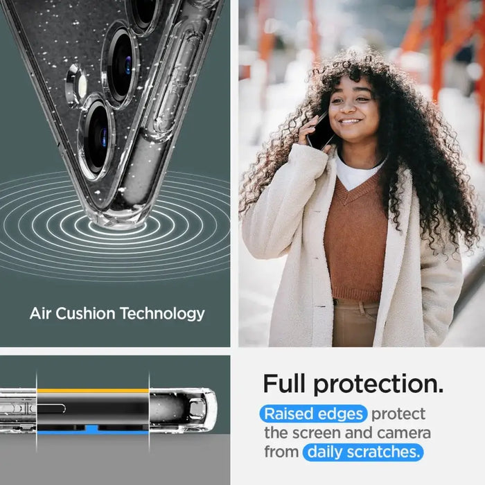 Spigen Liquid Crystal Case for Samsung Galaxy S23 - Clear Glitter - Cell phone cases and covers<<<HurtelXML