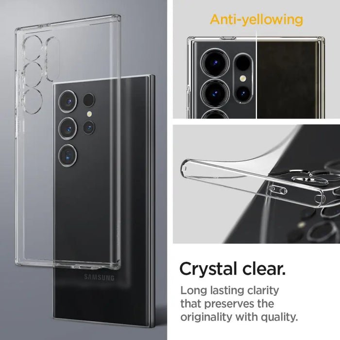 Spigen Liquid Crystal Case for Samsung Galaxy S24 Ultra - Clear - Cell phone cases and covers<<<HurtelXML