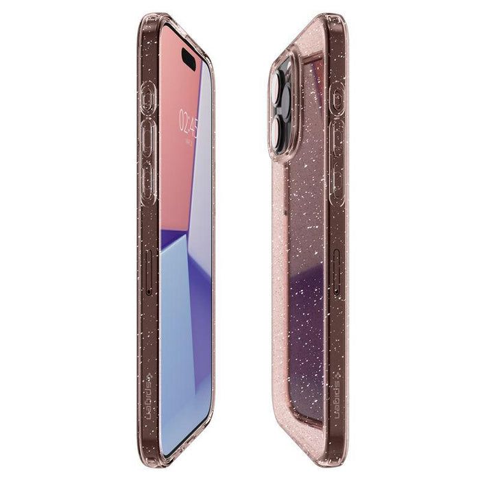 Spigen Liquid Crystal Glitter iPhone 15 Pro Max Case - Pink/Clear - Cell phone cases and covers<<<HurtelXML