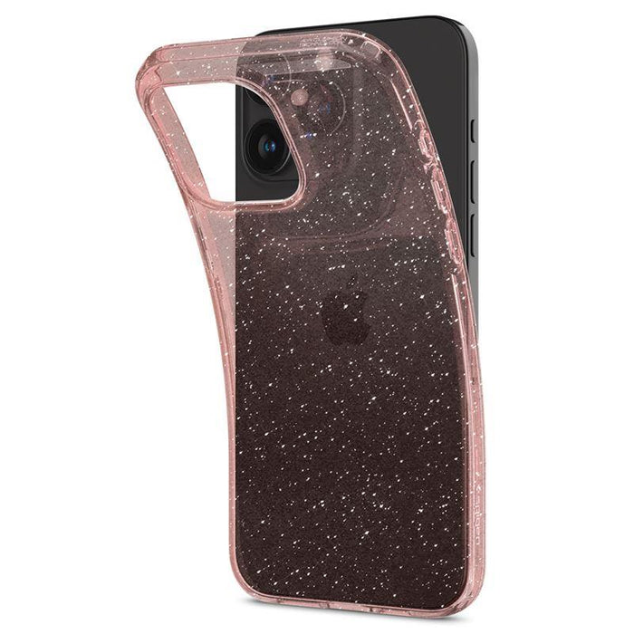 Spigen Liquid Crystal Glitter iPhone 15 Pro Max Case - Pink/Clear - Cell phone cases and covers<<<HurtelXML