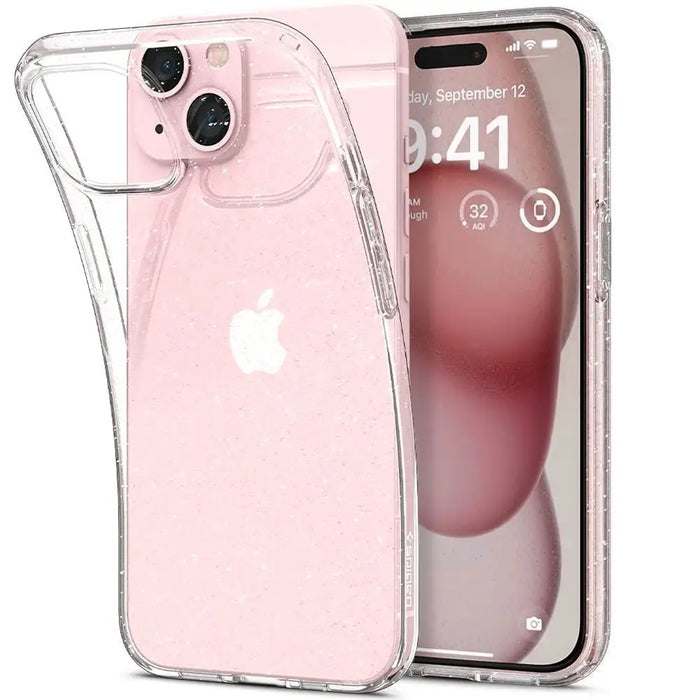 Spigen Liquid Crystal iPhone 15 Plus Case - Clear Glitter - Cell phone cases and covers<<<HurtelXML