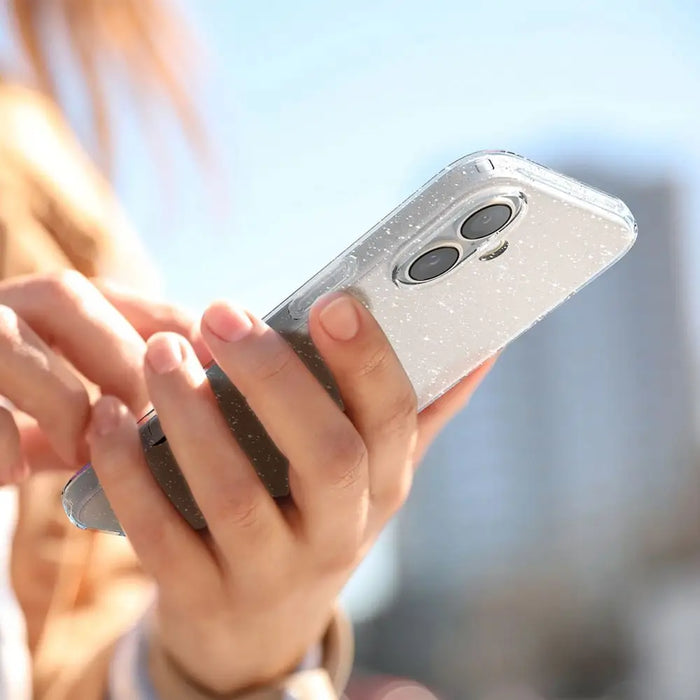 Spigen Liquid Crystal iPhone 16 Case - Clear Glitter - Cell phone cases and covers<<<HurtelXML