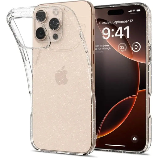 Spigen Liquid Crystal iPhone 16 Pro Max Case - Clear Glitter - Cell phone cases and covers<<<HurtelXML