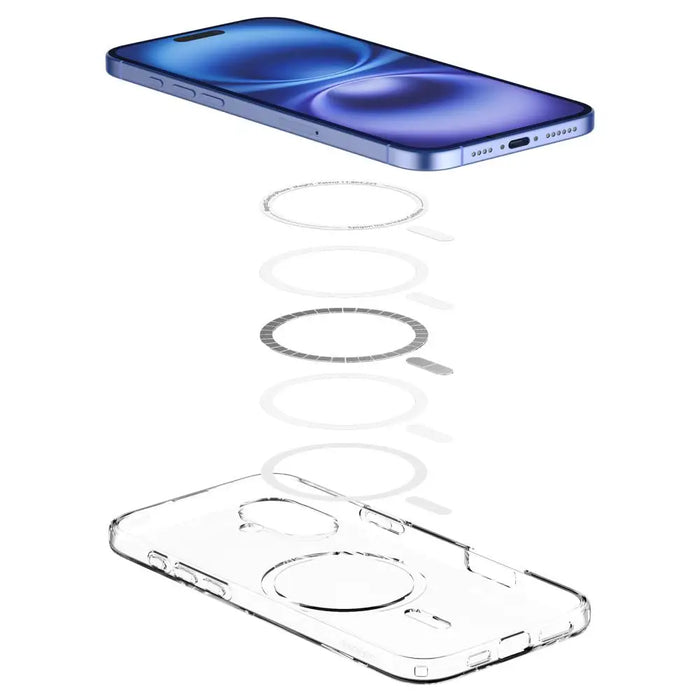 Spigen Liquid Crystal Mag Case with MagSafe for iPhone 16 - Clear - Cell phone cases and covers<<<HurtelXML