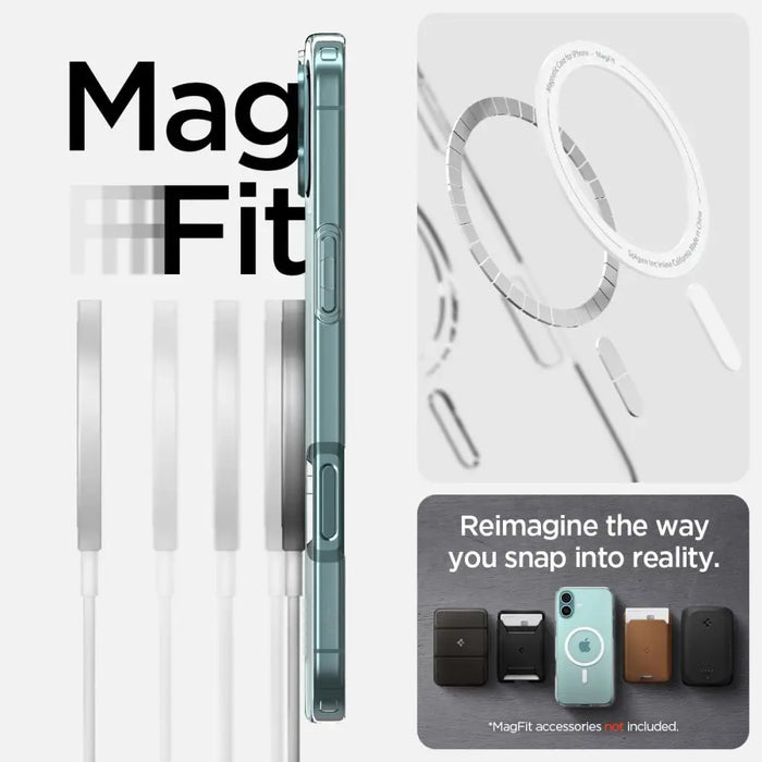 Spigen Liquid Crystal Mag Case with MagSafe for iPhone 16 Plus - Clear - Cell phone cases and covers<<<HurtelXML