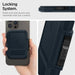 Spigen Lock Fit MagSafe Card Case - Navy Blue - Cell phone cases and covers<<<HurtelXML