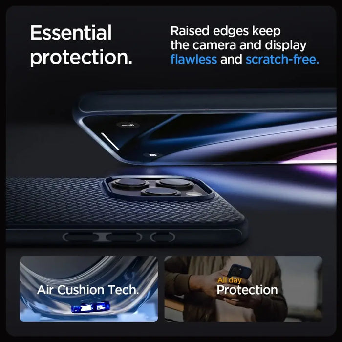 Spigen Mag Armor Case with MagSafe for iPhone 15 Pro Max - Blue - Cell phone cases and covers<<<HurtelXML