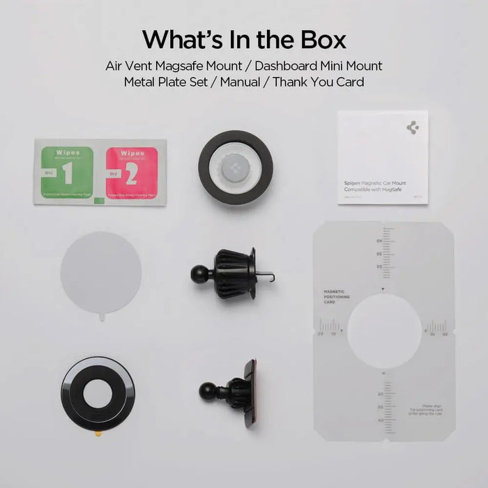 Spigen MFT13 MagSafe Car Holder for Cockpit or Air Vent - Black - Cell phone holders<<<HurtelXML