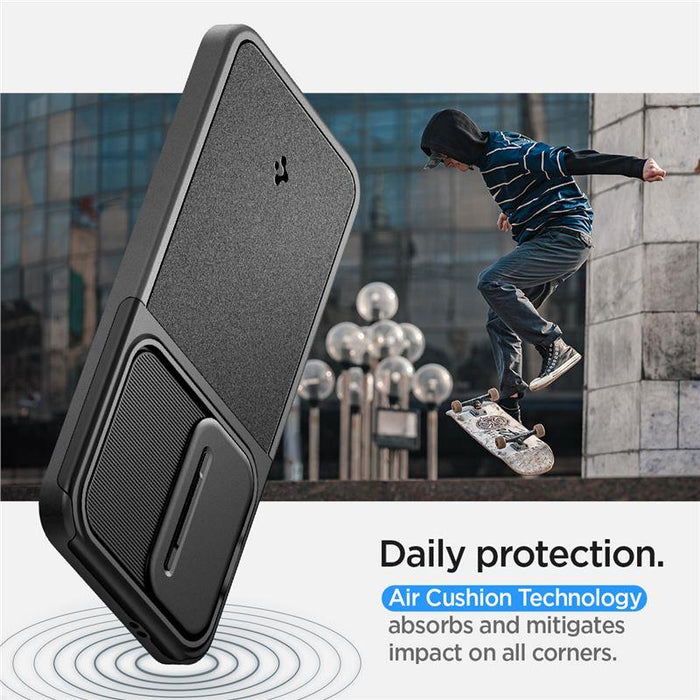 Spigen Optik Armor Case for Samsung Galaxy S24 - Black - Cell phone cases and covers<<<HurtelXML