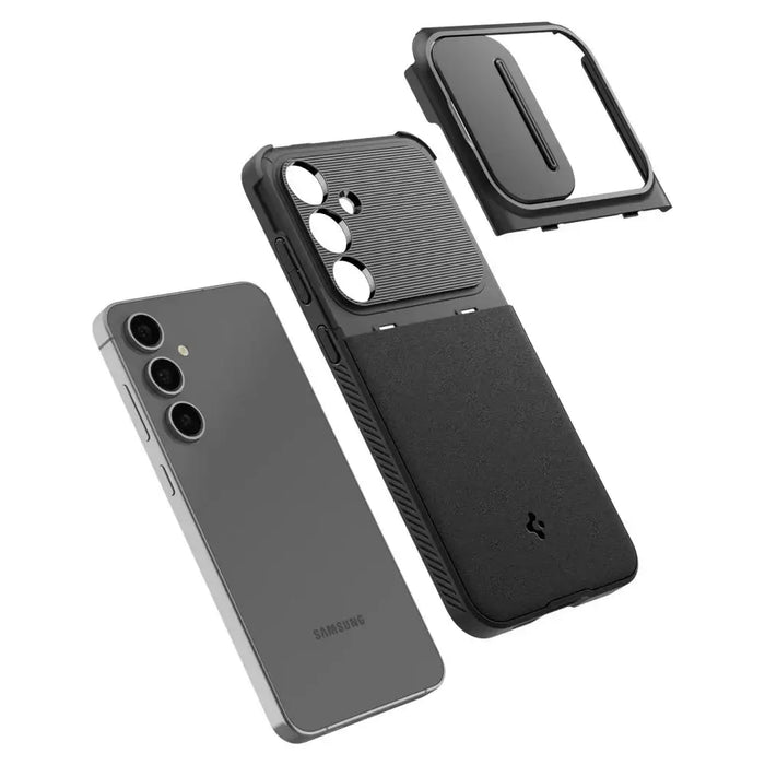 Spigen Optik Armor Case for Samsung Galaxy S24 FE - Black - Cell phone cases and covers<<<HurtelXML