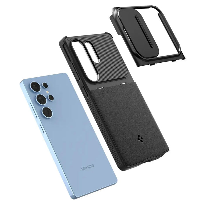 Spigen Optik Armor Case for Samsung Galaxy S25 Ultra - Black - Cell phone cases and covers<<<HurtelXML