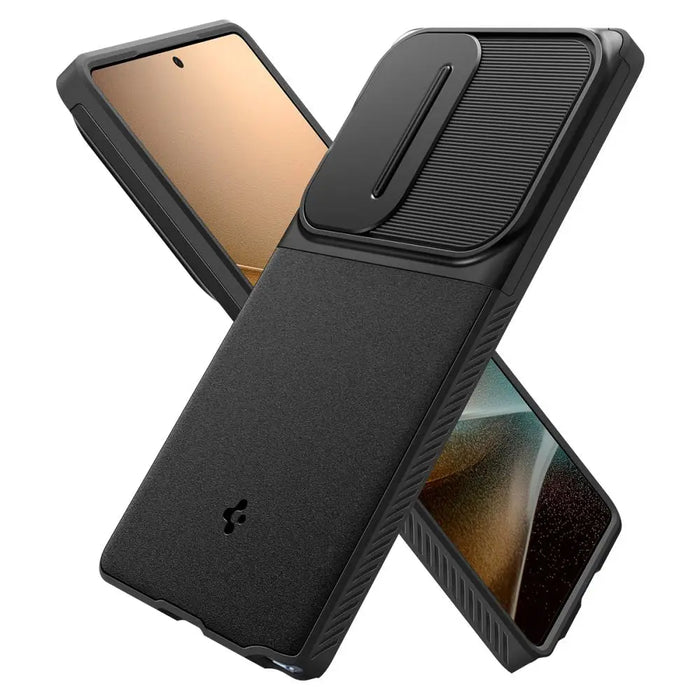 Spigen Optik Armor Case for Samsung Galaxy S25 Ultra - Black - Cell phone cases and covers<<<HurtelXML