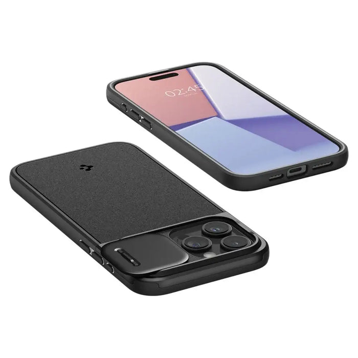 Spigen Optik Armor Mag Case with MagSafe for iPhone 15 Pro Max - Black - Cell phone cases and covers<<<HurtelXML