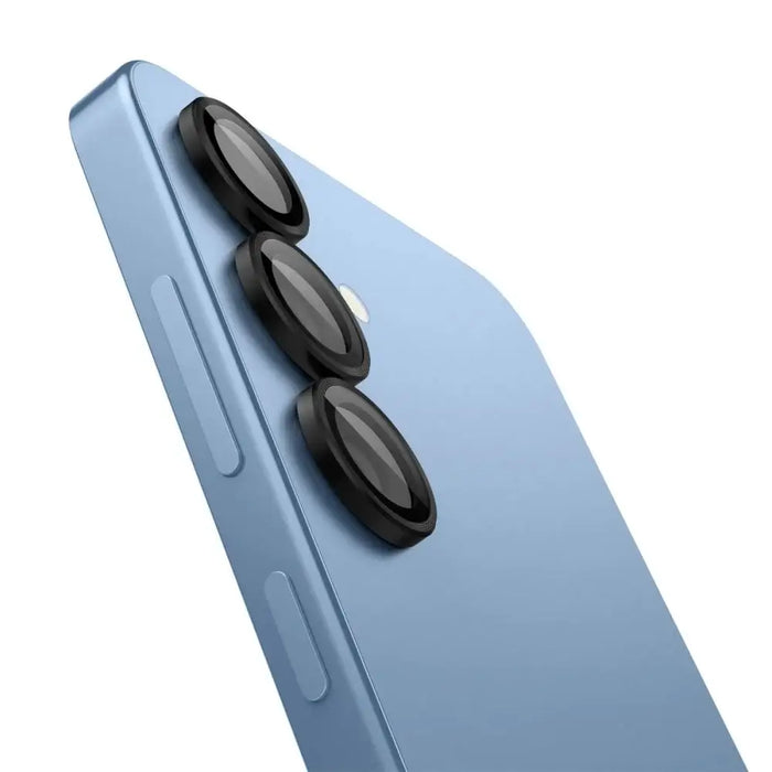 Spigen Optik Pro GLAS.TR EZ FIT 2-pack Camera Cover for Samsung Galaxy S25+ - Black - Cell phone tempered