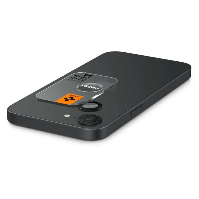 Spigen Optik Pro GLAS.TR ’Ez Fit’ Camera Cover 2-pack for iPhone 16e - Black - Cell phone tempered glass<<<HurtelXML
