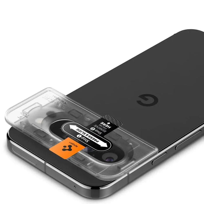 Spigen Optik.tR Ez Fit Tempered Glass Camera Screen Protector for Google Pixel 9 Pro XL (2-Pack) - Cell phone tempered