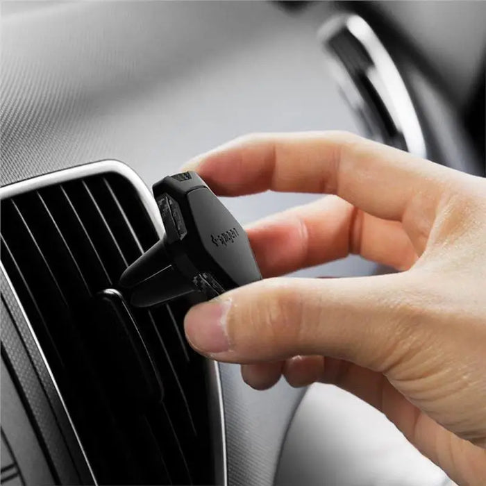 Spigen QS11 Magnetic Car Air Vent Phone Holder - Black - Cell phone cases and covers<<<HurtelXML