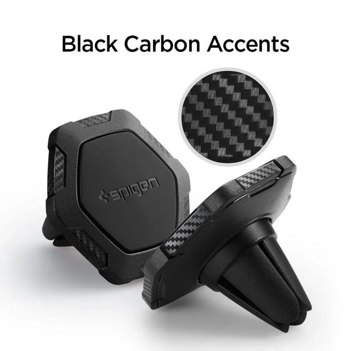 Spigen QS11 Magnetic Car Air Vent Phone Holder - Black - Cell phone cases and covers<<<HurtelXML