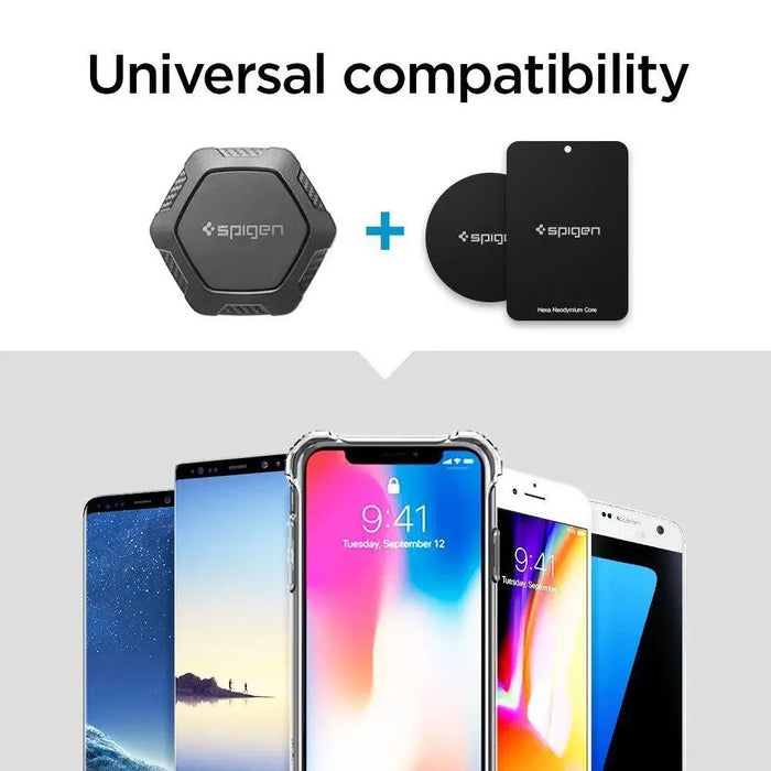 Spigen QS24 phone holder for CD slot in car magnetic - black - Cell phone cases and covers<<<HurtelXML