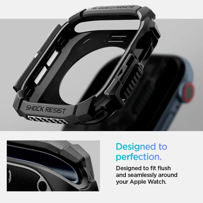 Spigen Rugged Armor Case for Apple Watch 10 (42mm) - Black - Cell phone cases and covers<<<HurtelXML