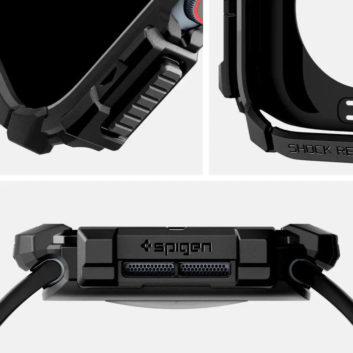 Spigen Rugged Armor Case for Apple Watch 10 (42mm) - Black - Cell phone cases and covers<<<HurtelXML