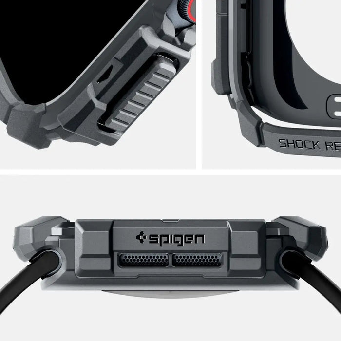 Spigen Rugged Armor Case for Apple Watch 10 46mm - Gray - Cell phone cases and covers<<<HurtelXML