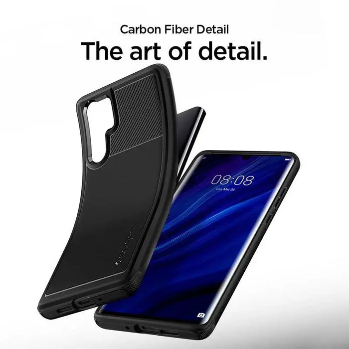 Spigen Rugged Armor case for Huawei P30 Pro - black - Cell phone cases and covers<<<HurtelXML