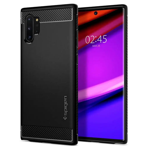 Spigen Rugged Armor Case for Samsung Galaxy Note 10+ - Matte Black - Cell phone cases and covers<<<HurtelXML
