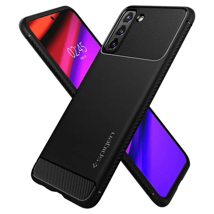 Spigen Rugged Armor Case for Samsung Galaxy S21 - Matte Black - Cell phone cases and covers<<<HurtelXML