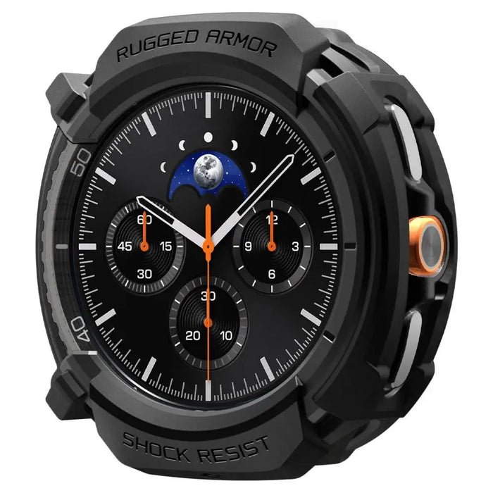 Spigen Rugged Armor Case for Samsung Galaxy Watch 8 Classic 46mm - Matte Black - Cell phone cases and covers<<<HurtelXML