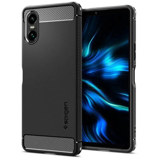 Spigen Rugged Armor Case for Sony Xperia 10 VI - Matte Black - Cell phone cases and covers<<<HurtelXML