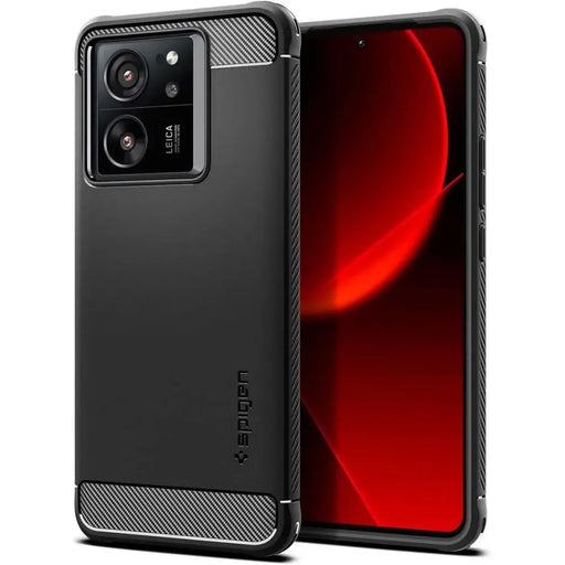Spigen Rugged Armor case for Xiaomi 13T / 13T Pro - matte black - Cell phone cases and covers<<<HurtelXML