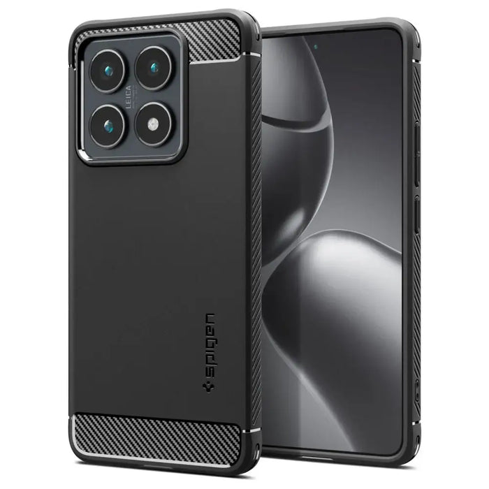 Spigen Rugged Armor case for Xiaomi 14T Pro - matte black - Cell phone cases and covers<<<HurtelXML