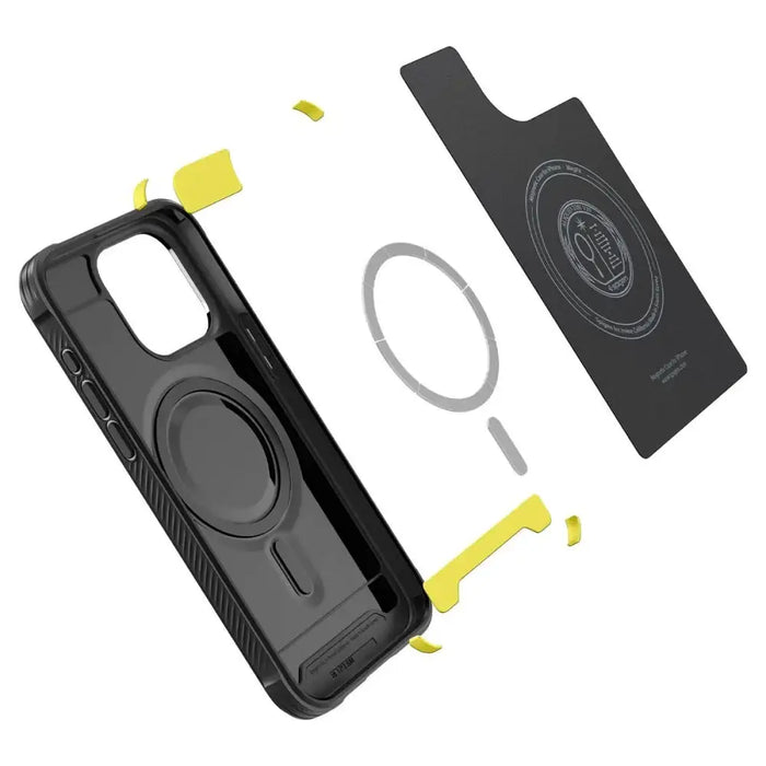 Spigen Rugged Armor Mag Case with MagSafe for iPhone 15 Pro - Matte Black - Cell phone cases and covers<<<HurtelXML