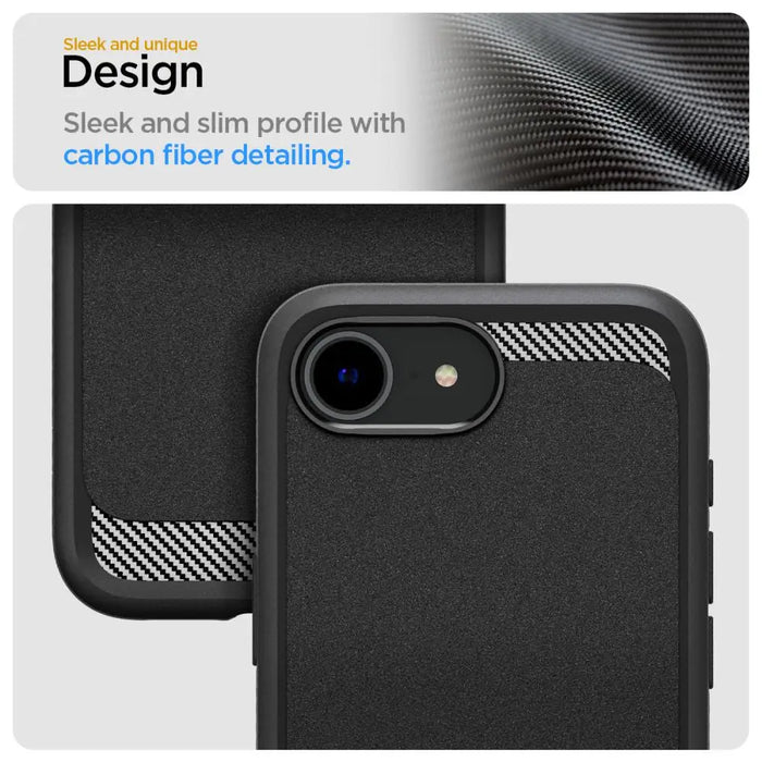 Spigen Rugged Armor MagSafe case for iPhone 16e - black - Cell phone cases and covers<<<HurtelXML
